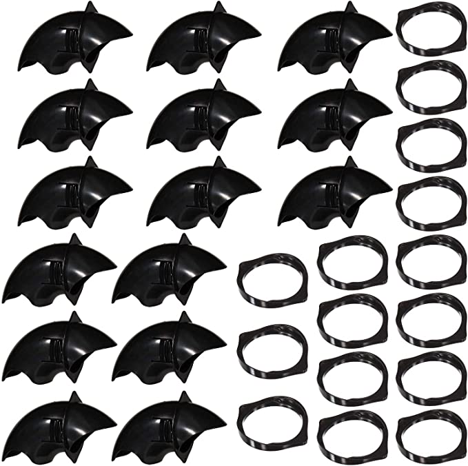 Photo 1 of 20 Ports Chicken Feeder No Waste, DIY Chicken Feeder Port Automatic Poultry Feeder Rain Proof Gravity Feed Kit, 20 Ports and Hole Saw for Barrels, Troughs, Buckets, Bins, Boxes