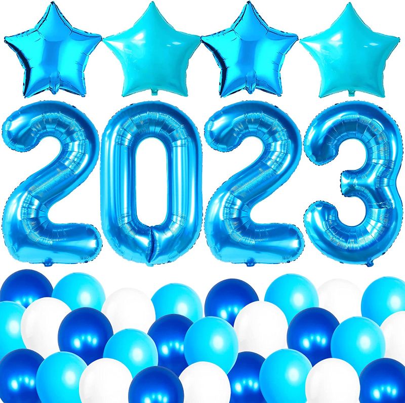 Photo 1 of  Blue Graduation Party Decorations 2023 - Blue 2023 Balloons, 40 Inch | Class of 2023 Balloons, Blue Graduation Decorations 2023 | Graduation Balloons, Class of 2023 Decoration Grad Party Decorations 