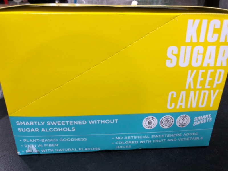 Photo 1 of SmartSweets Sour Blast Buddies, Candy with Low Sugar (3g), Low Calorie (100), No Artificial Sweeteners, Plant-Based, Gluten-Free, Non-GMO, Healthy Snack for Kids & Adults, 1.8oz (Pack of 12) 1.8 Ounce (Pack of 12)