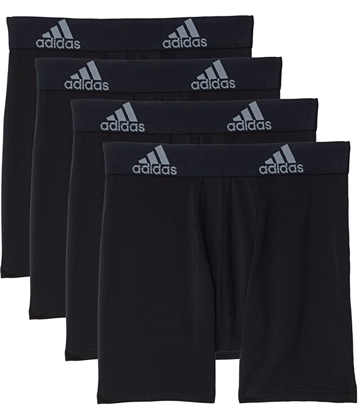 Photo 1 of Adidas Kids Performance Boxer Briefs Underwear 4-Pack (Big Kids) SIZE YOUTH L