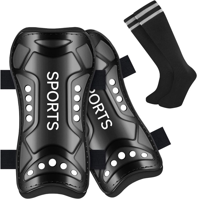 Photo 1 of Geekism Soccer Shin Guards Youth, Kids Soccer Shin Guards for 3-15 Years Old Boys and Girls for Football, Lightweight EVA Cushion to Protection Football Player Reduce Shocks and Injurie https://a.co/d/dXjz01l