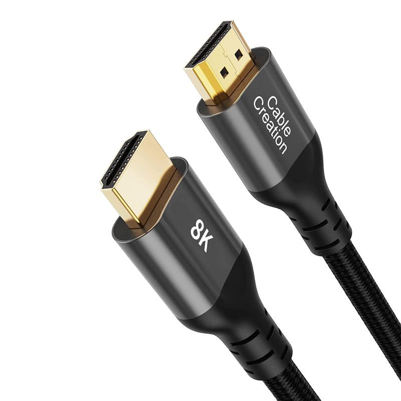 Photo 1 of CableCreation 8K HDMI 2.1 Cable, HDMI for PS4 (48Gbps, 8K@60Hz) - 3.3 Feet, Xbox Series X HDMI Cable, eARC HDR HDCP 2.2 2.3
