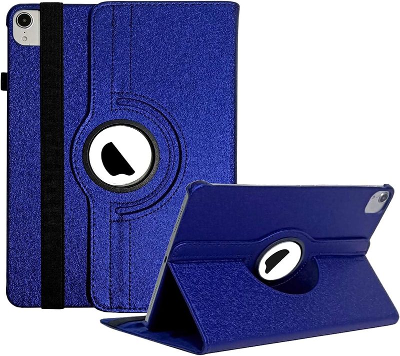 Photo 1 of  Rotating Case for iPad 4th Generation (2012 Model), iPad 3rd Gen (2012 Model), iPad 2 (2011 Model) 9.7 inch Tablet - 360 Degree Rotating Smart Stand Cover Auto Wake/Sleep (Navy LUE)