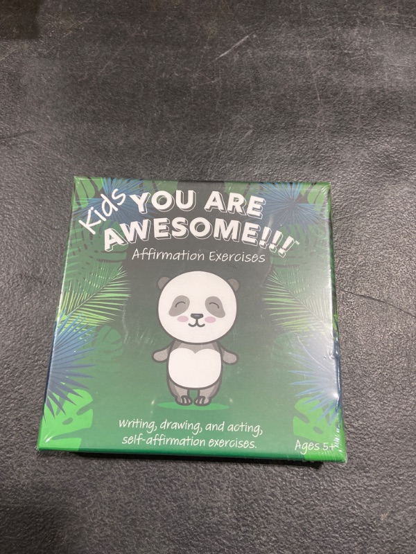 Photo 2 of You Are Awesome!!! Kids Affirmation Exercises 30 Cards Pre-school game to practice affirmations by Acting, Drawing and Writing. Self-Esteem, Calming affirmations, Confidence and self love boosting. Designed for kids to self guide themselves or interact as