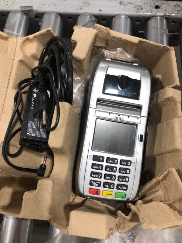 Photo 2 of First Data FD150 EMV CTLS Credit Card Terminal
