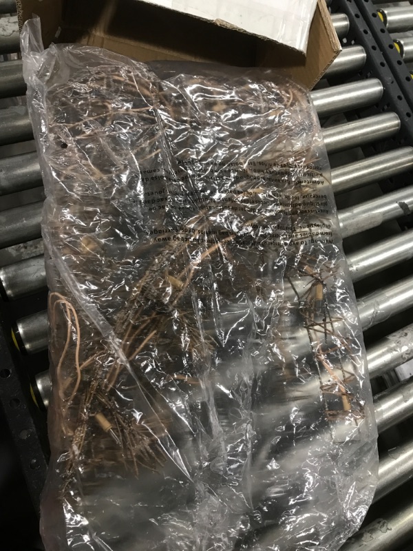 Photo 1 of Alpine Corporation Outdoor/Indoor Rattan Grazing Reindeer with Lights - Christmas and Holiday Decoration for Yard - 24-Inches Small