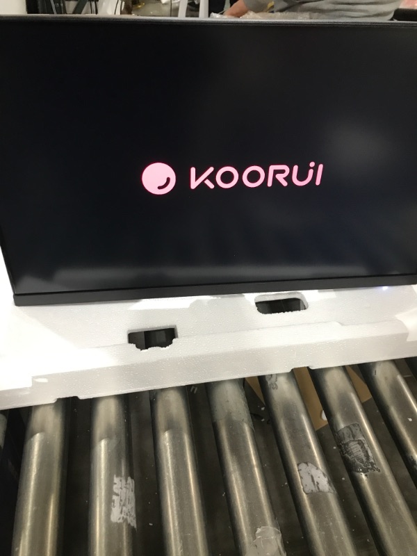 Photo 2 of KOORUI 24 Inch Computer Monitor Full HD 1920 x 1080p VA Display 75Hz 3000:1 Contrast Ratio with HDMI, VGA, Frameless, 75 x 75 mm VESA Mountable, Ergonomic Tilt, Black