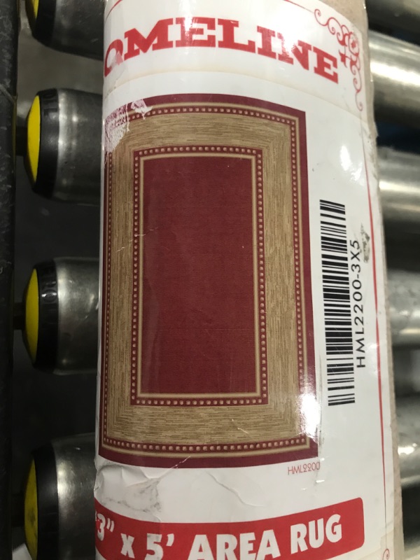 Photo 1 of 3'3" X 5" RED AREA RUG