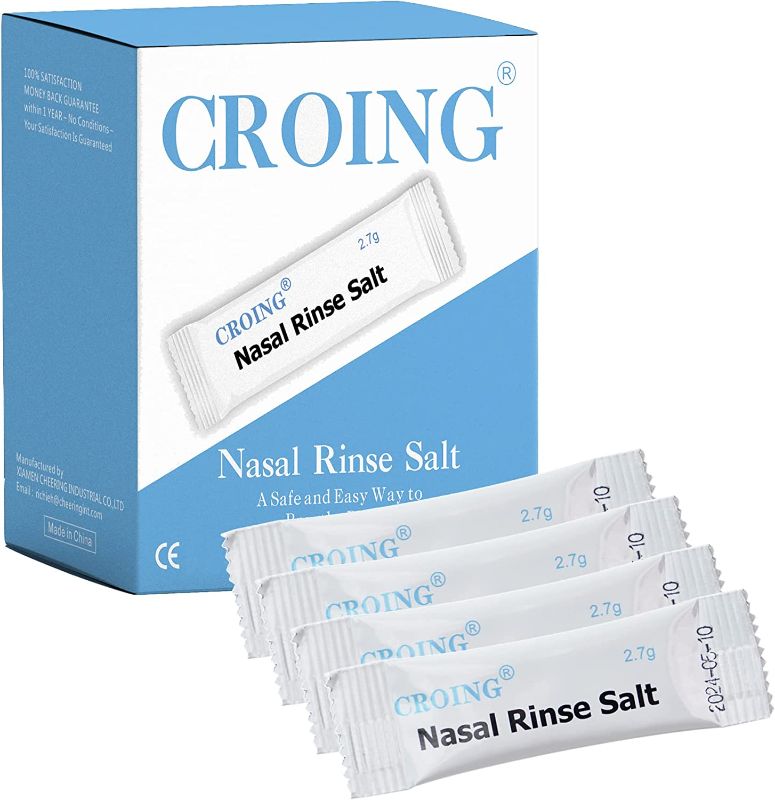 Photo 1 of  Croing - 160 Count - Sinus Rinse Refill for Nasal Irrigation - 2.7g Salt for 300ml Neti Pot 