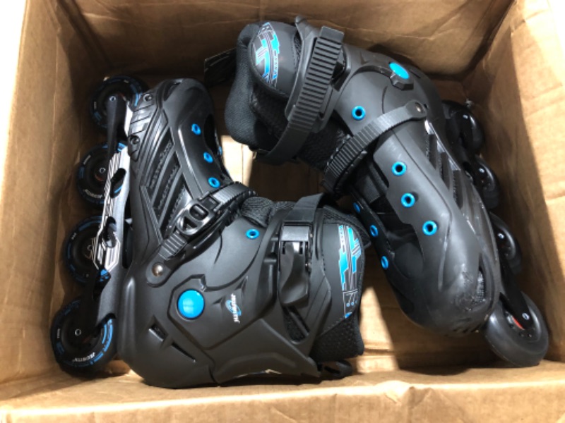 Photo 2 of Inline Skates for Women Men, Outdoor Street Blades Roller Adult Male Female, Professional Fitness Roller Skates Blades for Unisex Size 10/11
