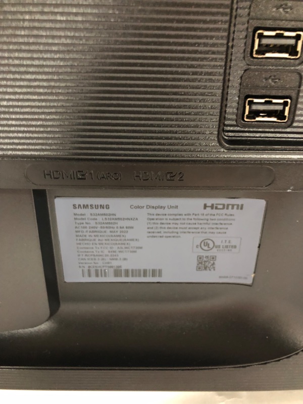 Photo 1 of SAMSUNG M5 Series 32-Inch FHD 1080p Smart Monitor & Streaming TV (Tuner-Free), Netflix, HBO, Prime Video, & More, Apple Airplay, Height Adjustable Stand, Built-in Speakers (LS32AM502HNXZA) Black 32-inch M5 (2020) FHD 1080P