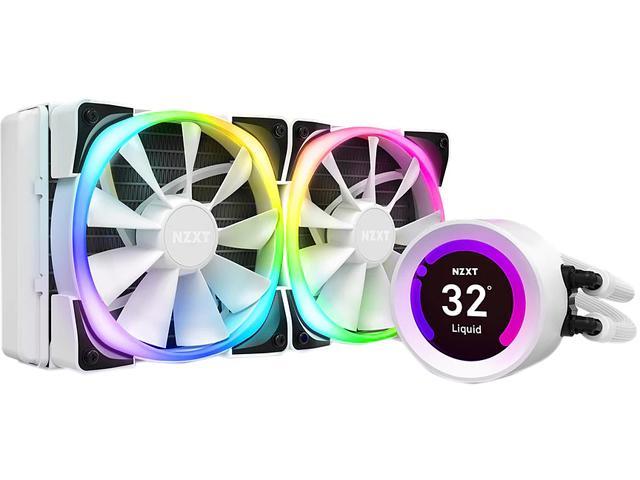 Photo 1 of RL-KRZ53-RW 240 Mm Liquid Cooler with LCD Display, White
