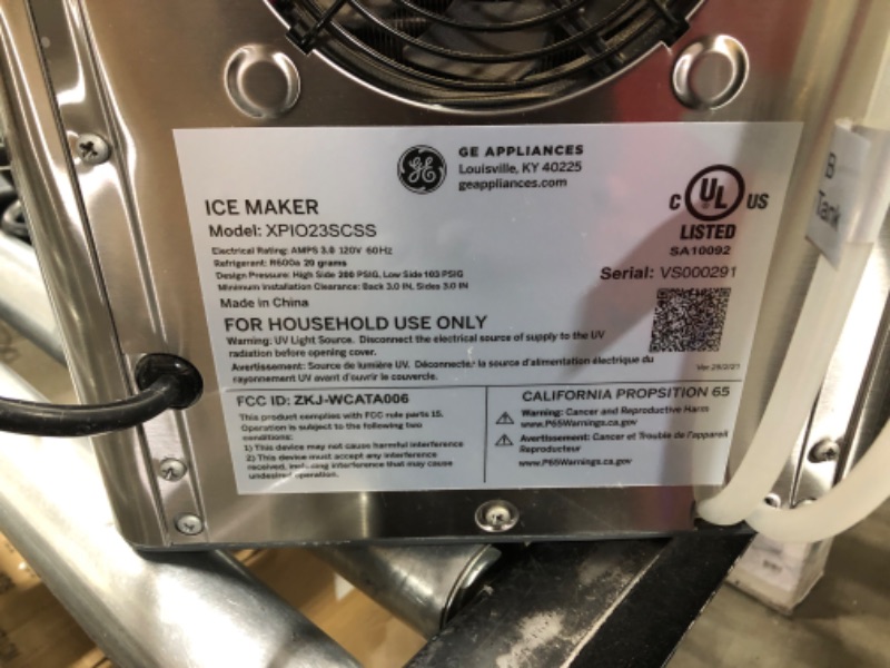 Photo 4 of GE Profile Opal 2.0 | Countertop Nugget Ice Maker | Ice Machine with WiFi Connectivity | Smart Home Kitchen Essentials | Stainless Steel
