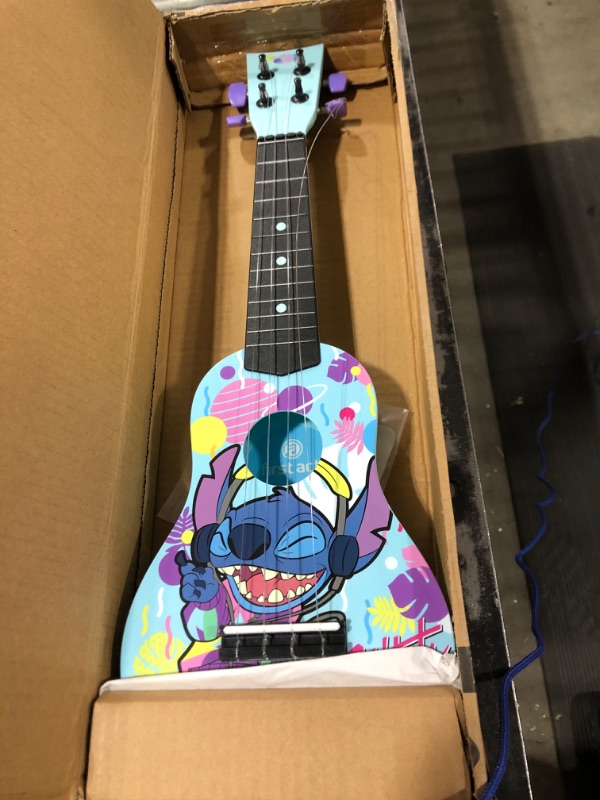 Photo 2 of Disney’s Lilo & Stitch Ukulele - 20-Inch Ukulele - Ukulele for Beginners - Musical Instruments for Toddlers and Preschoolers