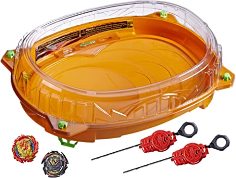 Photo 1 of Beyblade Burst QuadDrive Cosmic Vector Battle Set -- Battle Game Set with Beystadium, 2 Battling Top Toys and 2 Launchers for Ages 8 and Up
