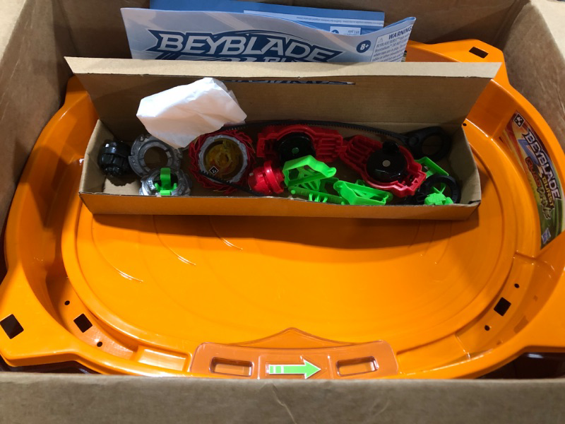 Photo 2 of Beyblade Burst QuadDrive Cosmic Vector Battle Set -- Battle Game Set with Beystadium, 2 Battling Top Toys and 2 Launchers for Ages 8 and Up
