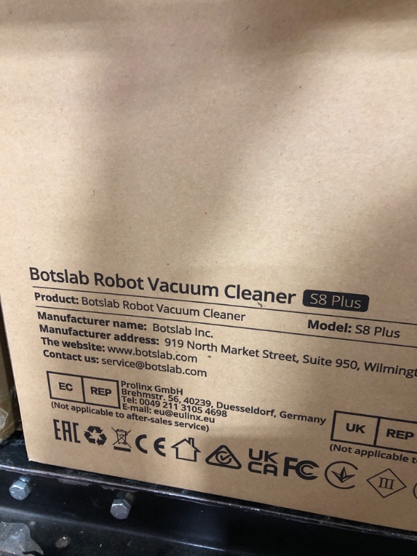 Photo 6 of 360 S8 Plus Robot Vacuum and Mop Combo, Botslab Self-Empty LIDAR Navigation Smart Mapping Robot, 2700Pa Suction, Carpet Detection, Work with Alexa, WIFI, APP, Ideal for Pet Hair, Hard Floor and Carpet