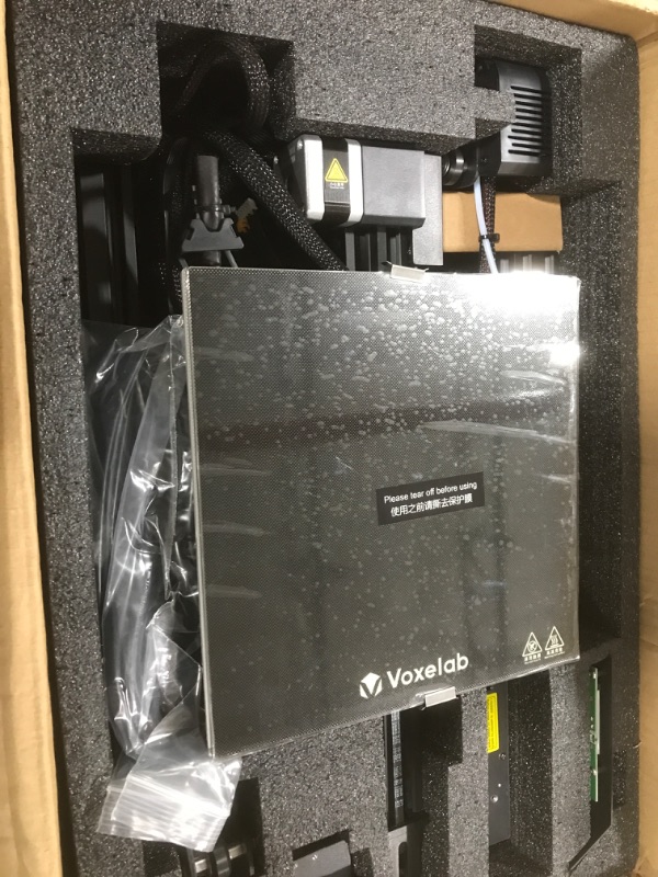 Photo 1 of VOXELAB Aquila C2 3D Printer, All Metal Frame FDM DIY Printers with Removable Build Surface Plate and 32-bit Silent Motherboard, Print Size 220x220x250mm