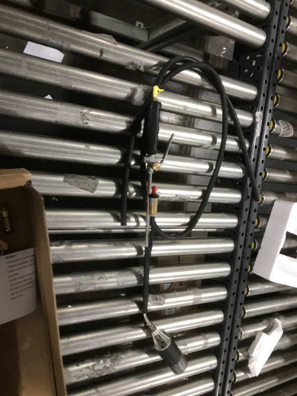 Photo 1 of Propane Torch Weed Burner Torch, Flamethrower High Output 500000 Btu, Weed Torch Rod With Turbo Trigger Button Igniter (Piezo Ignition) And 6.5-Foot Hose Outdoor Torch Kit, Perfect For Burning Weeds