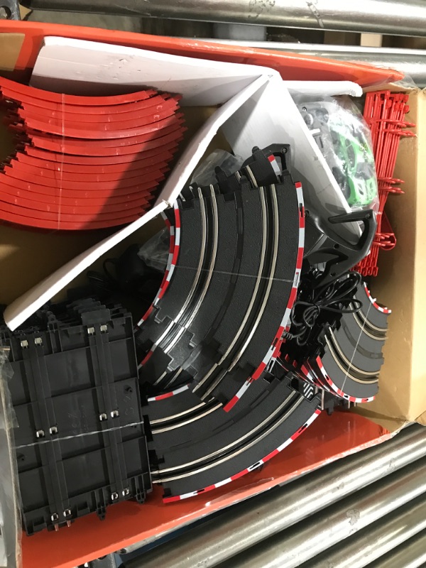 Photo 2 of Slot Car Race Track Set Electric Powered Super Loop Speedway with Four Cars for Kids with Sounds and Light Dual Racing Adult-Slot Car Set