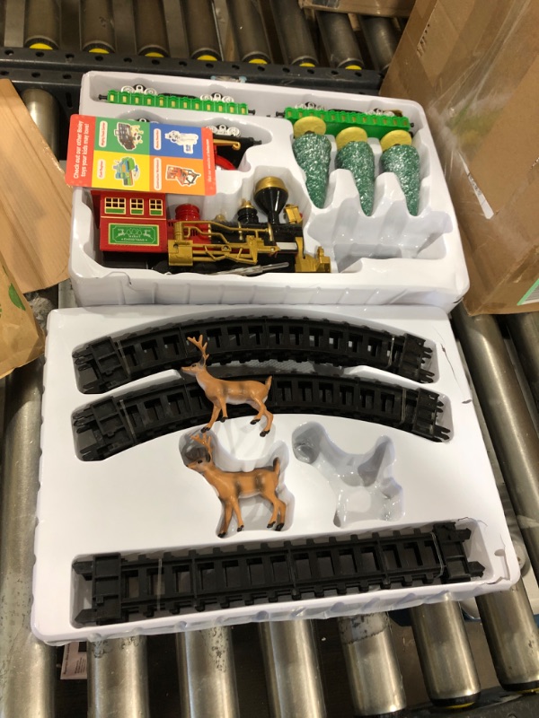 Photo 1 of Boley Christmas Train Set - 22 Pc Electric Kids Train Set for Around The Christmas Tree - Ages 3+