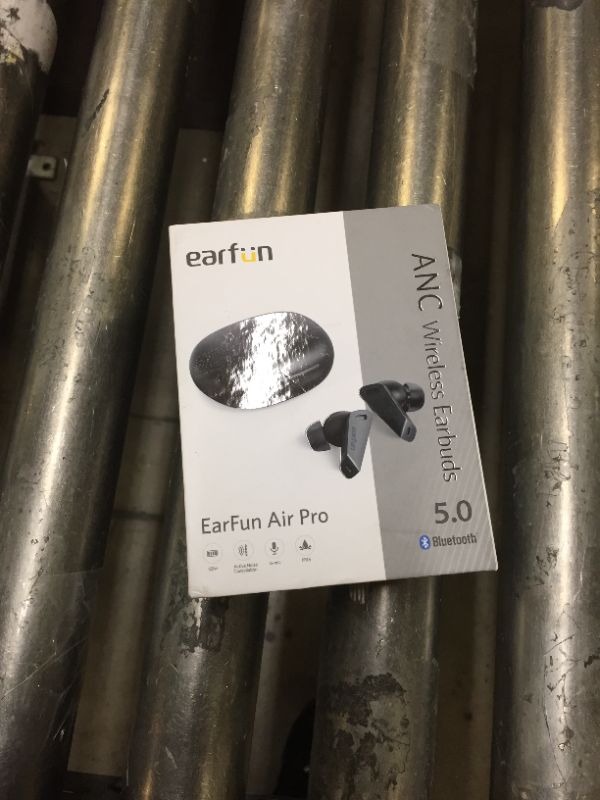 Photo 1 of EarFun Active Noise Cancelling Wireless Earbuds, Air Pro Hybrid ANC Bluetooth Earbuds, 6 Mics ENC Clear Call Earphones, Stereo Deep Bass, 32H Playtime with USB-C Fast Charge, Ambient Mode for Office
