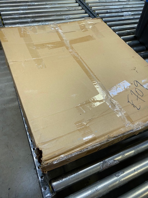 Photo 3 of Leopard Outdoor Products Folding Computer Desk for Small Spaces, Space-Saving Home Office Desk, Foldable Computer Table, Laptop Table, Writing Desk, Compact Study Reading Table (Marble White)