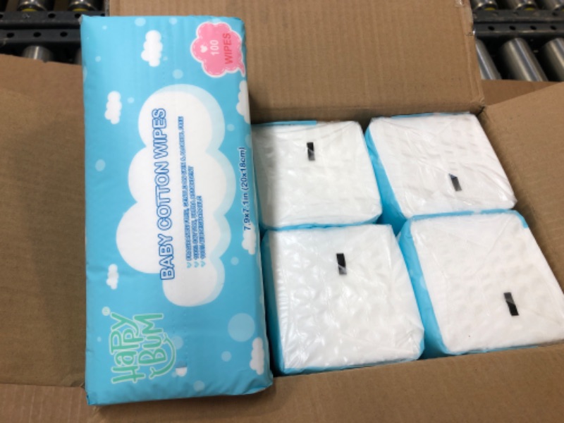 Photo 2 of Dry Wipes - HAPPY BUM Dry Baby Wipes * 500 COUNT 