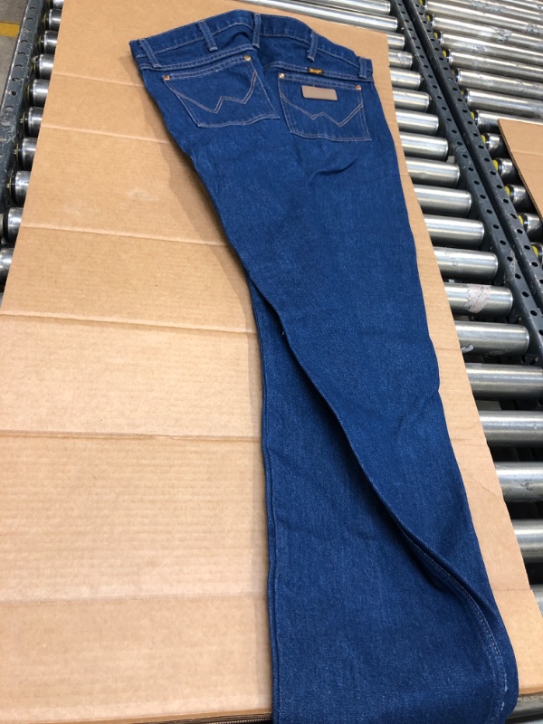 Photo 1 of 38X34 MENS WRANGLER PANTS - MISSING BUTTON 