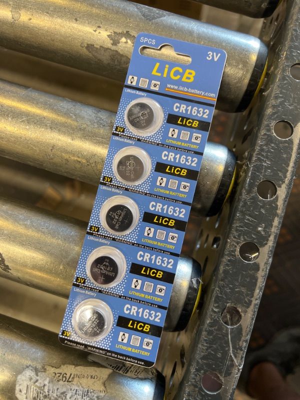 Photo 2 of CR1632 5 piece batteries.