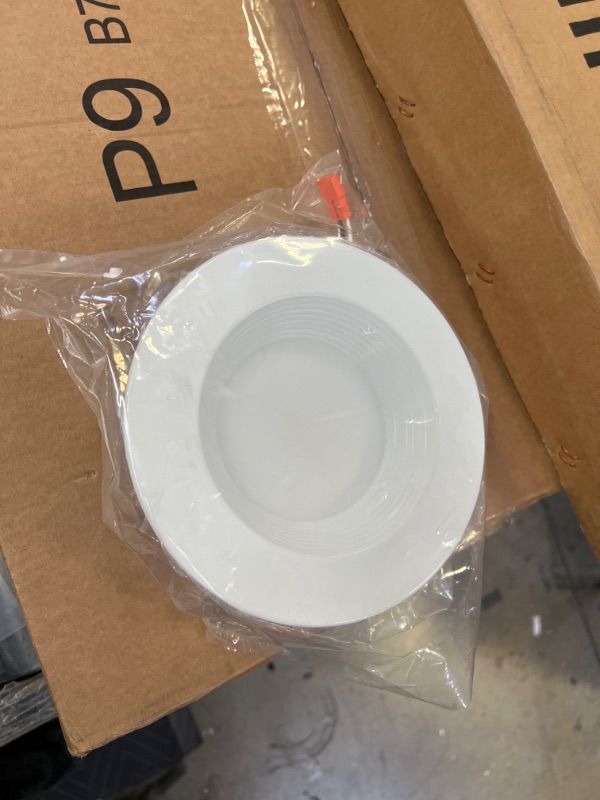 Photo 1 of 5/6 Inch Selectable CCT LED Recessed Light, Baffle Trim, CRI90, 1100lm, 15W=100W, 2700K/3000K/3500K/4000K/5000K Adjustable, Dimmable Recessed Lighting, Damp Rated LED Can Light 2700k/3000k/3500k/4000k/5000k- 5cct 6 Inch