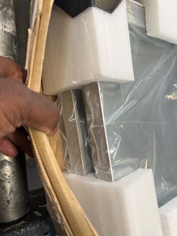 Photo 1 of 1x4 FT LED Flat Panel Selectable CCT Flush Mount Light, 4800lm 48W Dimmable Ultra Slim Edge-Lit Ceiling Light, 3000K/4000K/5000K Built-in Driver Surface Mount Lights for Kitchen, Silver, 2 Pack Silver 1x4 FT