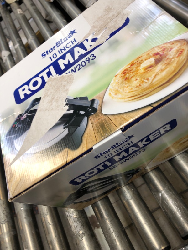 Photo 2 of 10inch Roti Maker by StarBlue with FREE Roti Warmer - The automatic Stainless Steel Non-Stick Electric machine to make Indian style Chapati, Tortilla, Roti AC 110V 50/60Hz 1200W