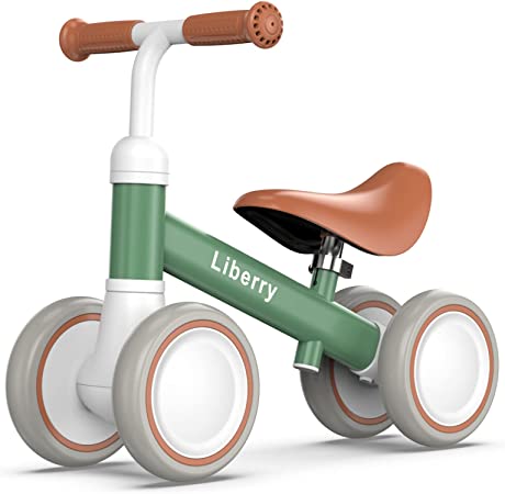 Photo 1 of Liberry Baby Balance Bike for 1 2 3 Year Old Boys Girls, 4 Wheels Toddler Balance Bike with Adjustable Seat, Infant's First Birthday Gift (Green)
