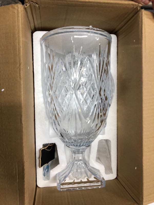 Photo 2 of 1.2 Gallon Drink Dispensers For Parties&Wedding. Glass Crystal Collection Beverage Dispenser With Stand & 304 Stainless Steel Spigot 100% Leakproof. Free for Marker & Chalkboard.(TYPE A, CLEAR) TYPE A Clear