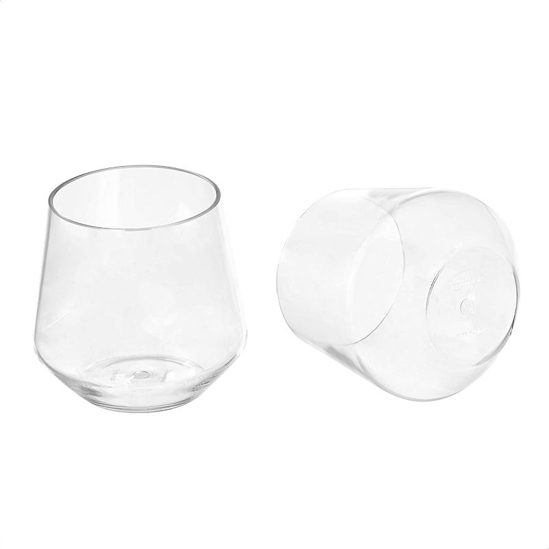 Photo 1 of 
Amazon Basics Tritan BPA-Free Plastic Stemless Wine Glass, 