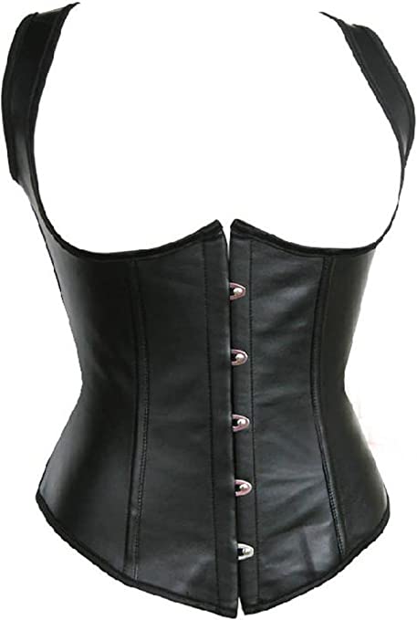 Photo 1 of Alivila.Y Fashion Corset Womens Faux Leather Steampunk Corsets Victorian Bustier Top
