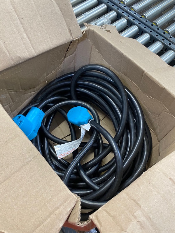 Photo 2 of CircleCord 4 Prong 50 Feet Dryer/EV Extension Cord, 30 Amp NEMA 14-30P to 14-30R, Use for Electric Clothes Dryer Power Extension and Level 2 EV Charging, 125V/250V STW 10 Gauge 50 FT NEMA 14-30P/R