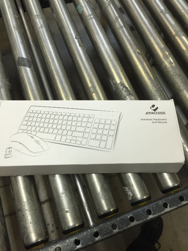 Photo 1 of Wireless Keyboard and Mouse,J JOYACCESS 2.4G Ergonomic and Slim Wireless Keyboard Mouse Combo Designed for Computer,Windows, PC, Laptop,Tablet - Black Grey