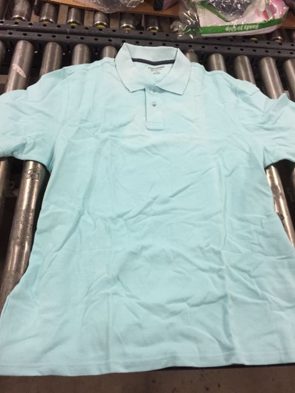 Photo 1 of AMAZON ESSENTIALS MEN'S POLO SHIRT SIZE LARGE