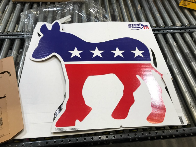 Photo 2 of Advanced Graphics Democratic Donkey Life Size Cardboard Cutout Standup Democratic Donkey One Size