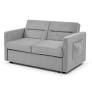 Photo 1 of 54.5 in.Width Gray Chenille 47.75 in.W*65 in.D*17 in.H Size Sofa Bed