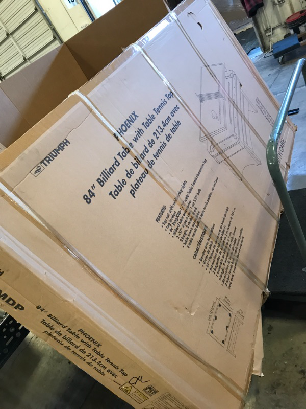 Photo 1 of Triumph Phoenix 84" Billiard Table with Table Tennis Conversion Top for a Game of Pool or an Action-Packed Table Tennis Match