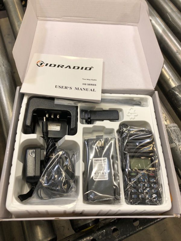 Photo 1 of TIDRADIO TD-H6 10Watt Ham Radio Handheld Upgraded from UV-5R Dual Band Walkie Talkies Programming Cable, Speaker Mic and TD-771 Antenna 1P Includes Full Kit