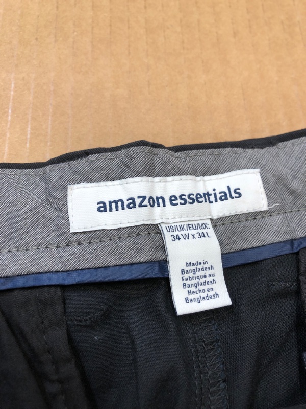 Photo 2 of amazon essentials 34WX34L men's dress pants 