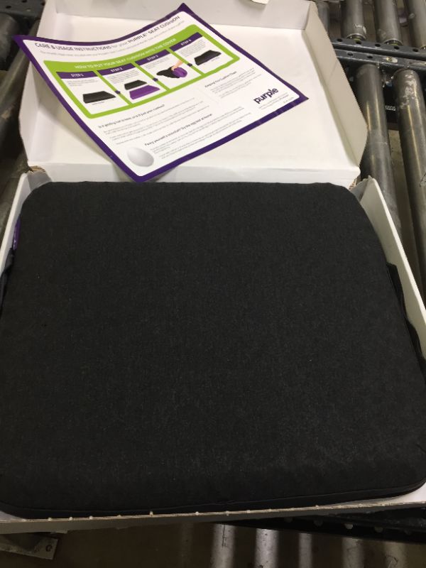 Photo 2 of Purple Royal Seat Cushion - Seat Cushion for The Car Or Office Chair - Temperature Neutral Grid