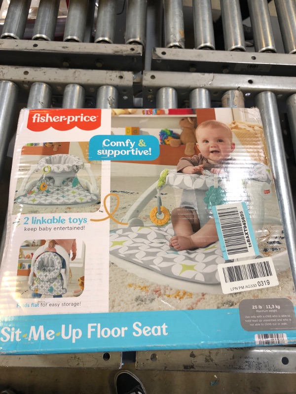Photo 1 of Fisher-Price Portable Baby Chair with BPA-Free Teether and Clacker Baby-Toy, Sit-Me-Up Floor Seat, Starlight Bursts