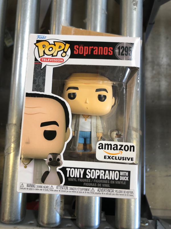 Photo 2 of Funko Pop! TV: The Sopranos - Tony Soprano in Robe with Duck, Amazon Exclusive