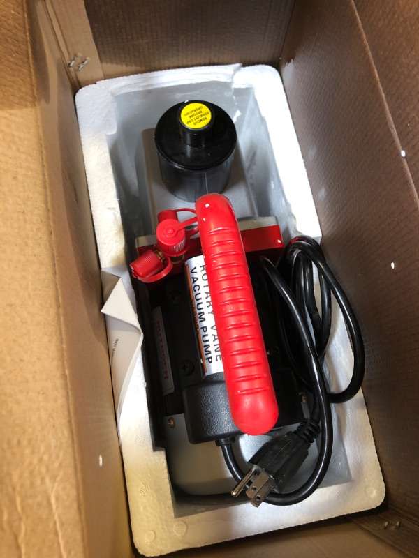 Photo 2 of AUTOGEN 2-Stage Air Vacuum Pump 7CFM 0.3 Pa for HVAC/Auto AC Refrigerant Recharging, Degassing Wine, Milking Cow, Food Processing 7CFM2S