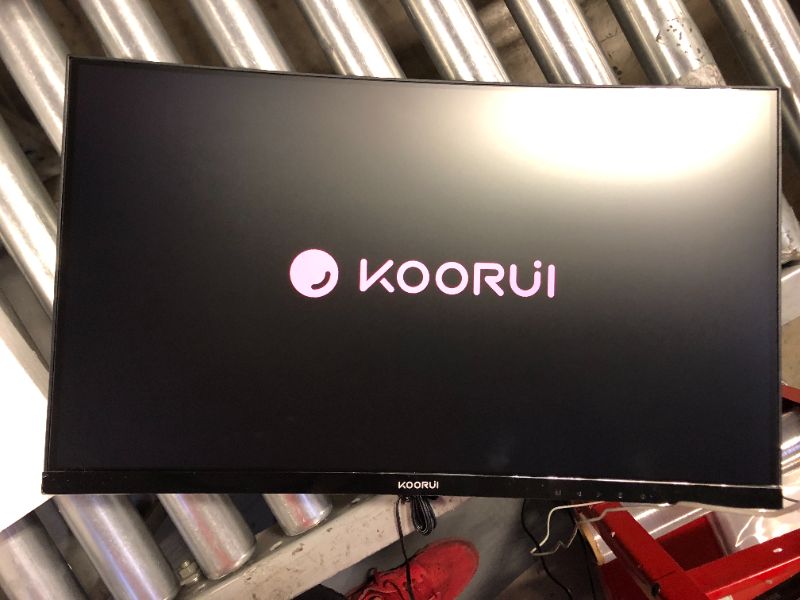 Photo 2 of KOORUI 24-Inch Curved Computer Monitor- Full HD 1080P 75Hz Gaming Monitor 1800R LED Monitor HDMI VGA, Tilt Adjustment, Eye Care, Black 24N5C 24N5C/75Hz